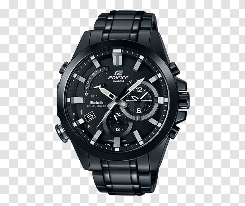 Casio EDIFICE TIME TRAVELLER EQB-501 Solar-powered Watch - Solarpowered Transparent PNG