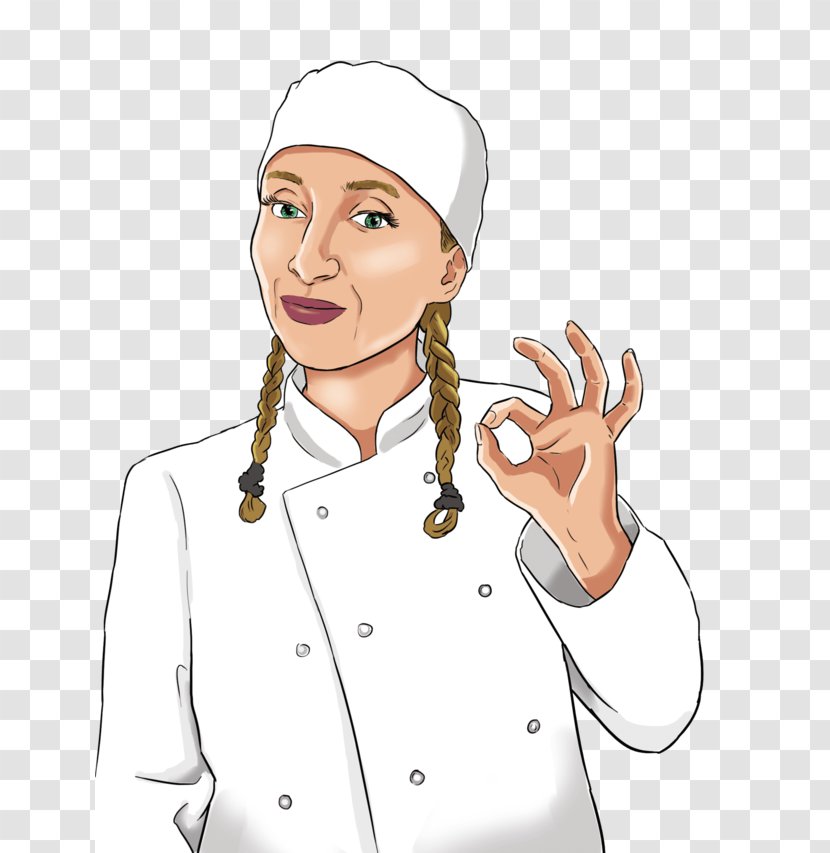 Chef's Uniform Cooking Profession - Watercolor - Cartoon Chef Transparent PNG