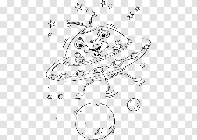 Coloring Book Colouring Pages Flying Saucer Unidentified Object - Heart - Child Transparent PNG