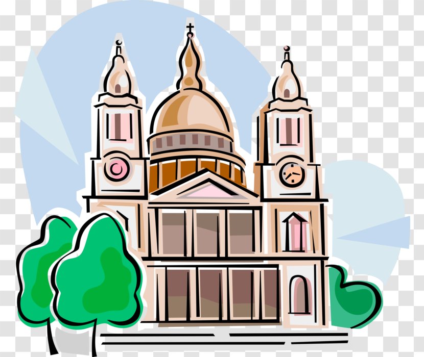 St. Basil's Cathedral Paul's Clip Art Vector Graphics - Landmark Transparent PNG