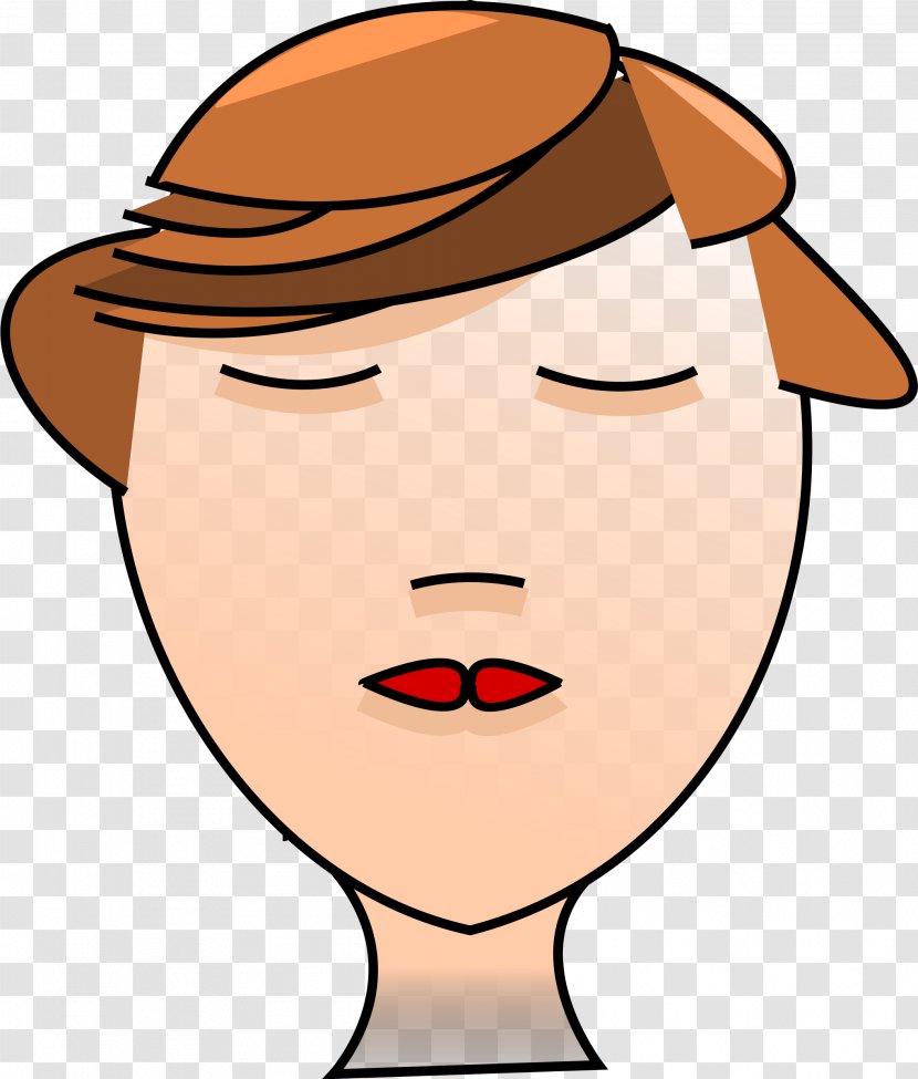 Woman Cartoon Clip Art - Hat - Head Transparent PNG