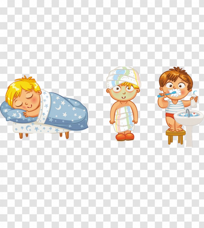 Hygiene Health Bathing Clip Art - Material - Different Forms Of Cartoon Children Transparent PNG