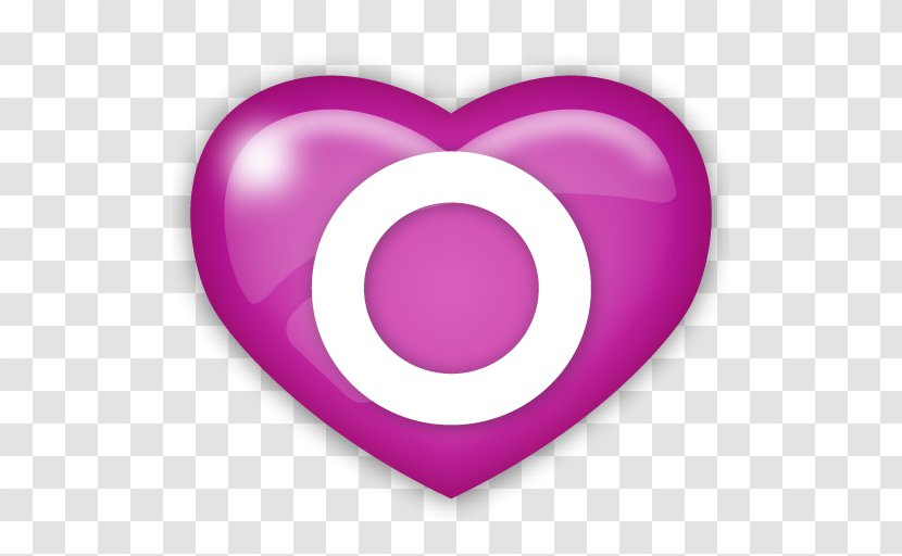 Pink M Circle - Heart - Design Transparent PNG