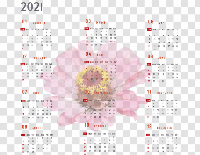 Petal Flower Meter Calendar System Transparent PNG