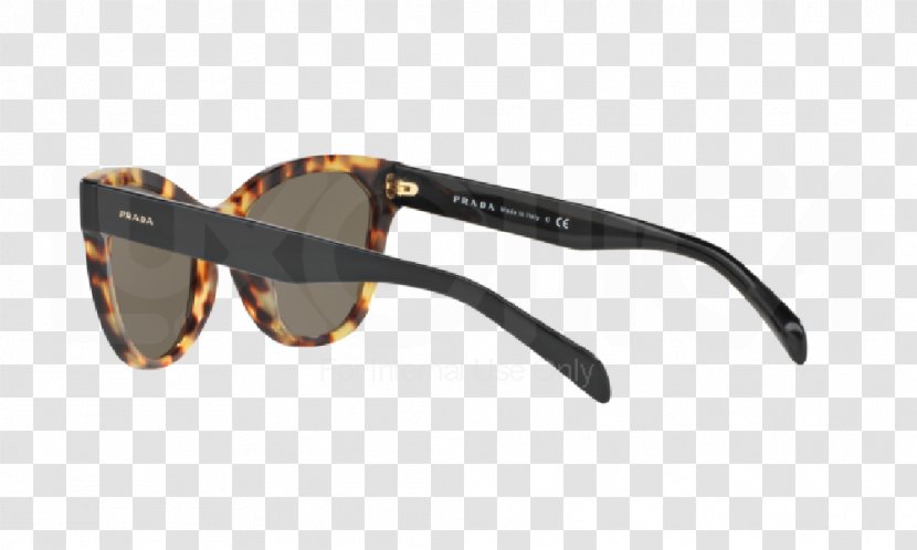 Sunglasses Prada PR 51SS Goggles - Yellow Transparent PNG