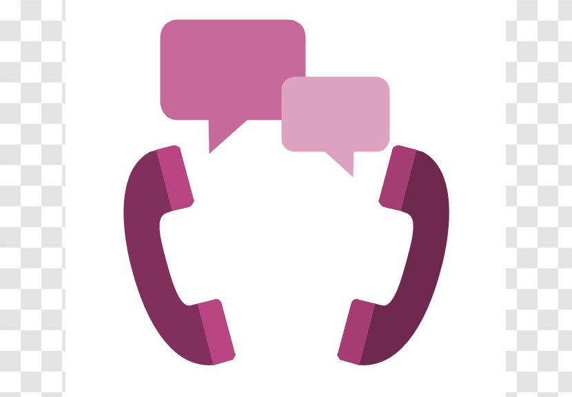 Telephone Interview Mobile Phones Clip Art - Violet - Pink Phone Cliparts Transparent PNG
