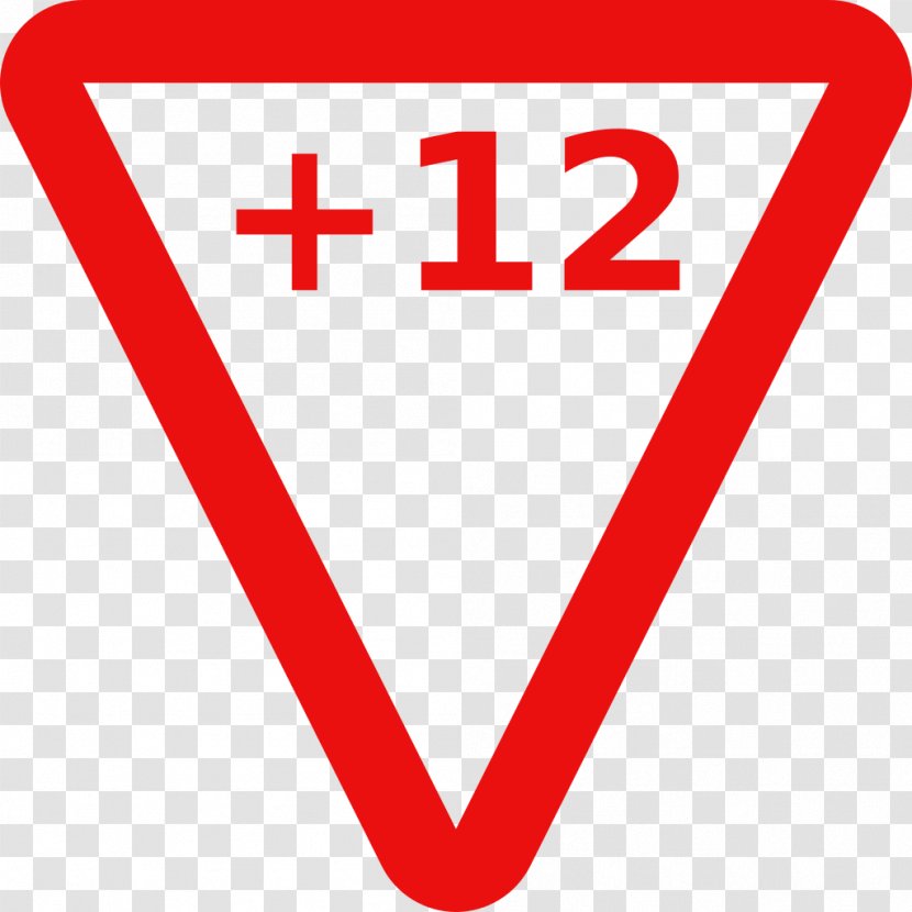 Traffic Sign Logo Symbol - Red - Over Vector Transparent PNG