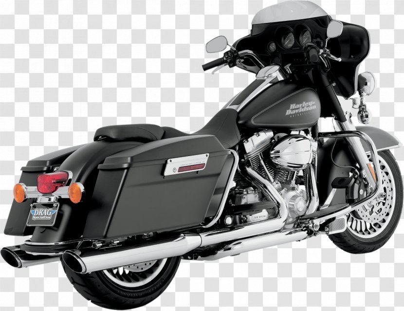 Exhaust System Harley-Davidson Touring Motorcycle Vance & Hines - Automotive Wheel Transparent PNG