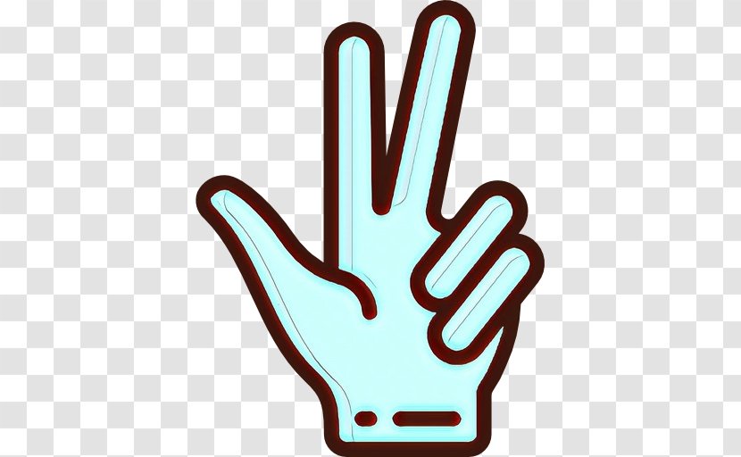Hand Finger Line Gesture Thumb - Cartoon Transparent PNG