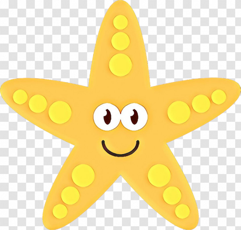 Yellow Star Smile Transparent PNG