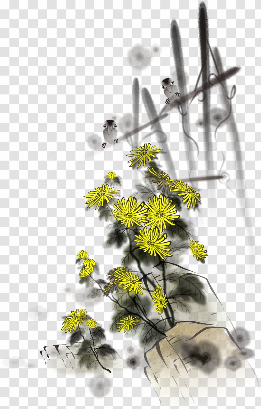 Chrysanthemum Xd7grandiflorum Indicum - Plant - Yellow Transparent PNG