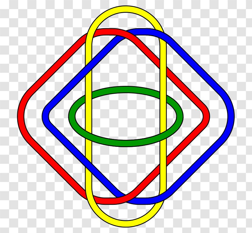 Brunnian Link Knot Borromean Rings Topology - Area - Stethoscope SVG Cut Files Loopy Transparent PNG
