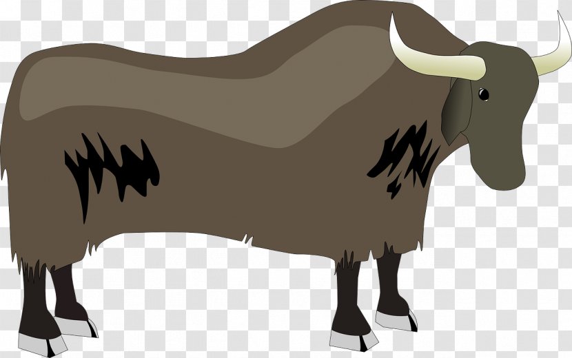 Domestic Yak Cattle Clip Art - Horn - 牛奶 Transparent PNG