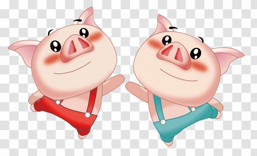 Domestic Pig Cartoon Avatar Comics - Smile Transparent PNG