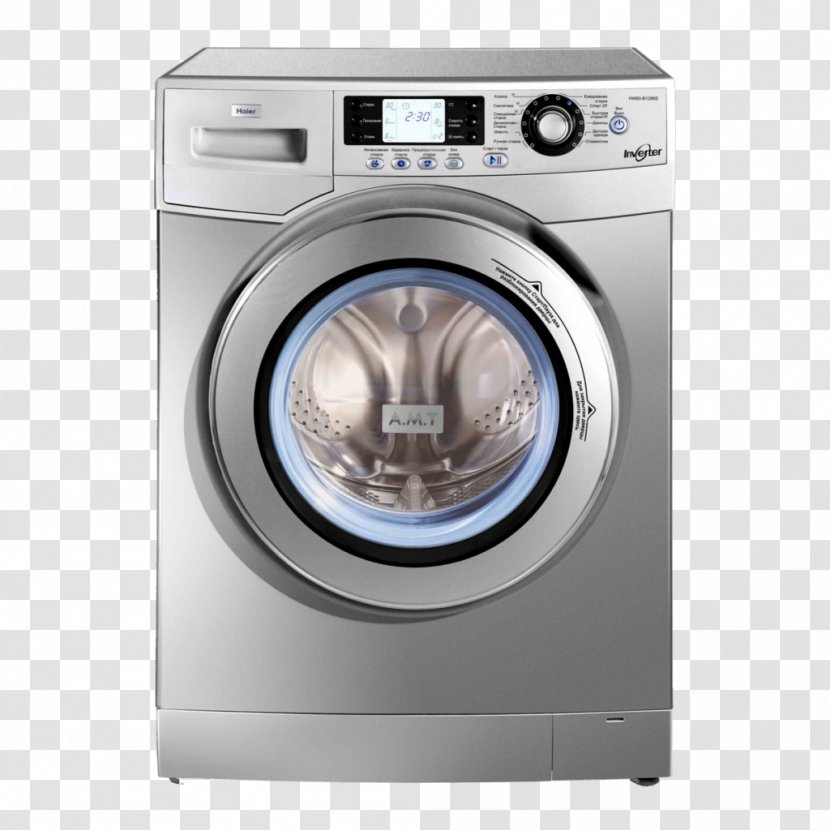 Washing Machines Haier Laundry Home Appliance - Refrigerator - Machine Transparent PNG
