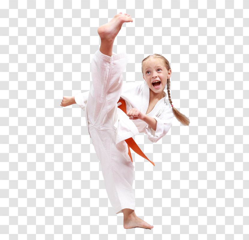 Karate Korean Martial Arts Black Belt Taekwondo - Cartoon - Kids Transparent PNG