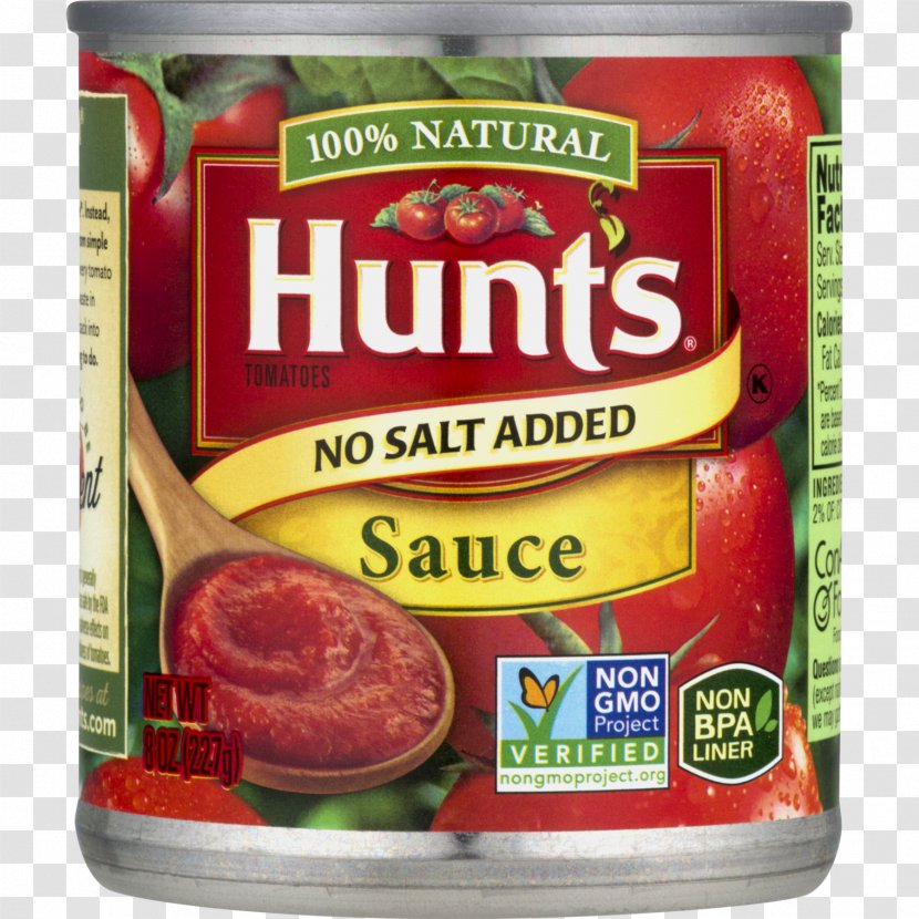 Hunt's Tomato Sauce Salt - Vegetarian Food Transparent PNG