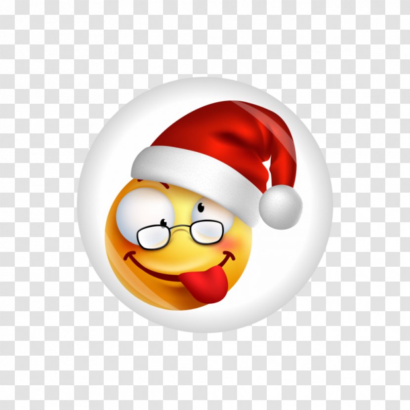Smiley Pin Badges Emoji Santa Claus Christmas - Fictional Character Transparent PNG