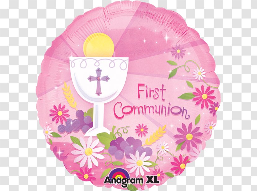 First Communion Balloon Baptism Eucharist - Table Setting Transparent PNG
