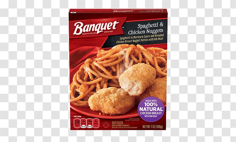 Chicken Nugget McDonald's McNuggets Pasta Spaghetti With Meatballs - Dish Transparent PNG