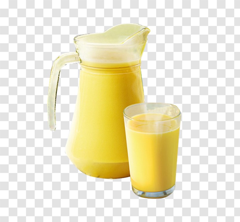 Orange Juice Waxy Corn Drink - Flower - Free Cup Of Sweet To Pull Material Transparent PNG