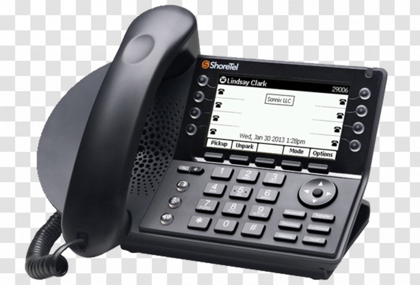 VoIP Phone ShoreTel IP485G Voice Over IP Telephone - Telephony - Wireless Headset Transparent PNG
