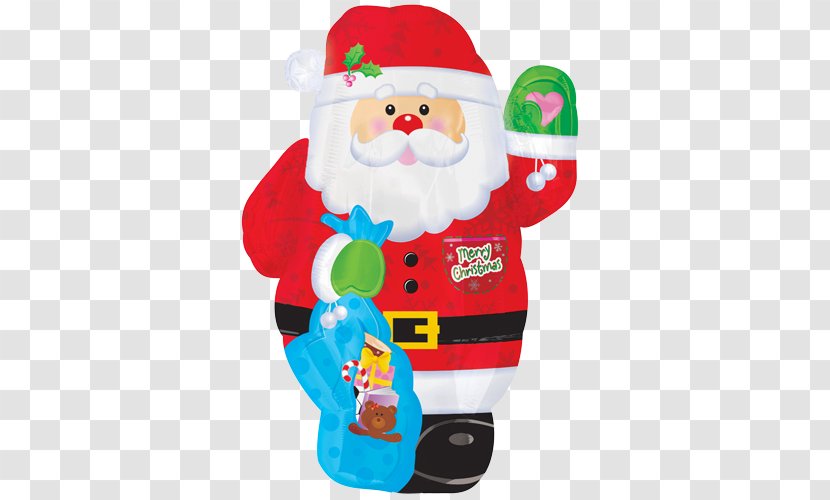 Santa Claus Gas Balloon Rudolph Christmas - Baby Toys Transparent PNG
