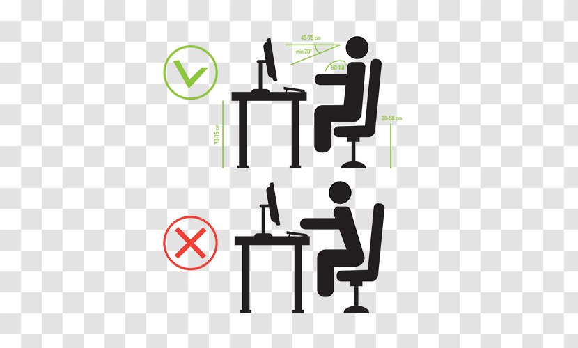Sitting Posture - Symbol - An Incorrect Stance Transparent PNG