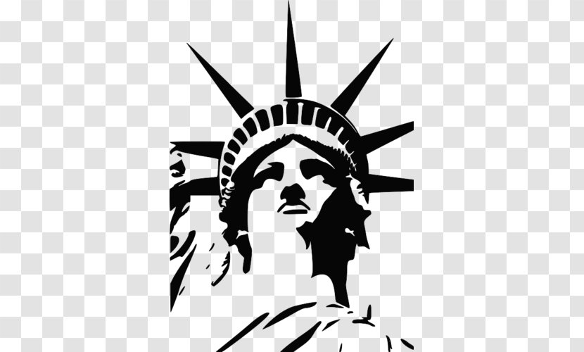 Statue Of Liberty Silhouette Clip Art - Monochrome Photography Transparent PNG