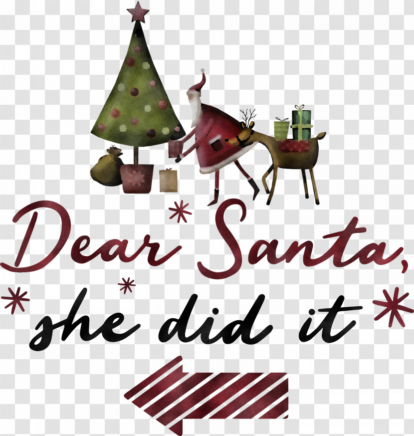 Dear Santa Santa Claus Christmas Transparent PNG