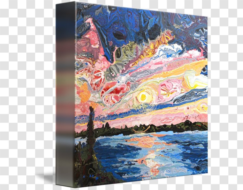 Painting Gallery Wrap Acrylic Paint Canvas Art Transparent PNG