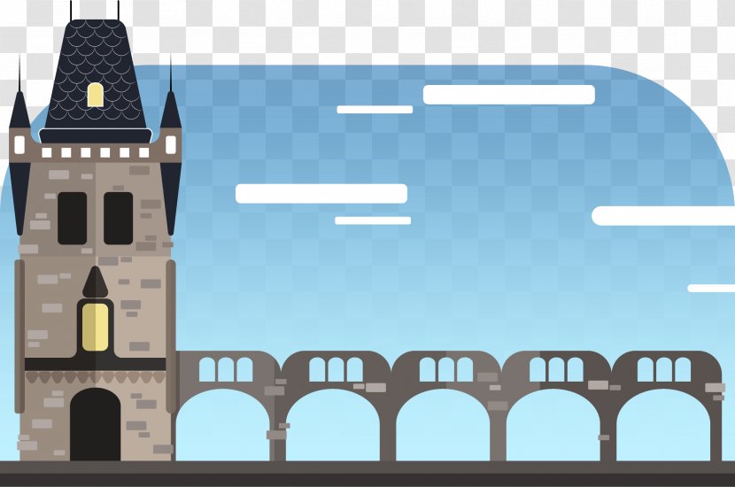 Charles Bridge Landmark - Prague - Czech Republic Landmarks Transparent PNG