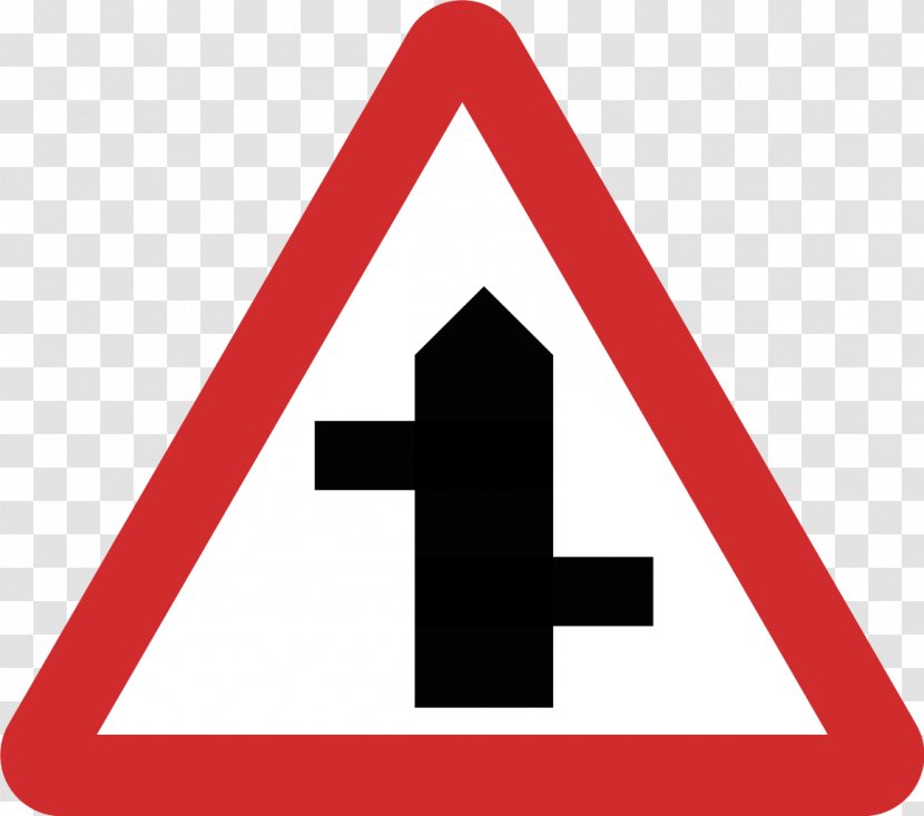 Priority Signs Traffic Sign Side Road Warning - Area - Staggered Transparent PNG