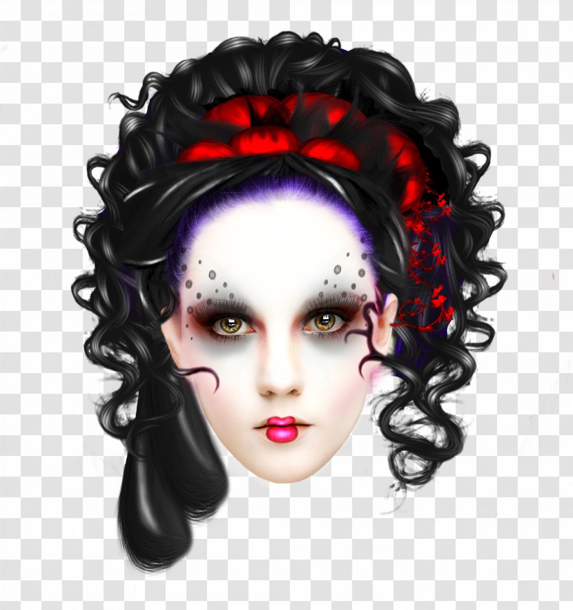 Wig Drawing Art Geisha - Hair Transparent PNG