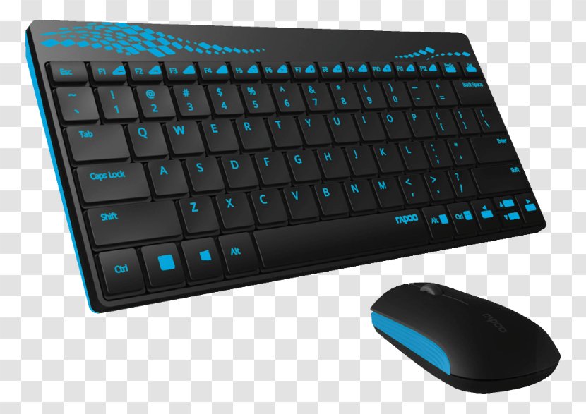 Computer Keyboard Mouse Laptop Rapoo Wireless - Technology - COMBO OFFER Transparent PNG