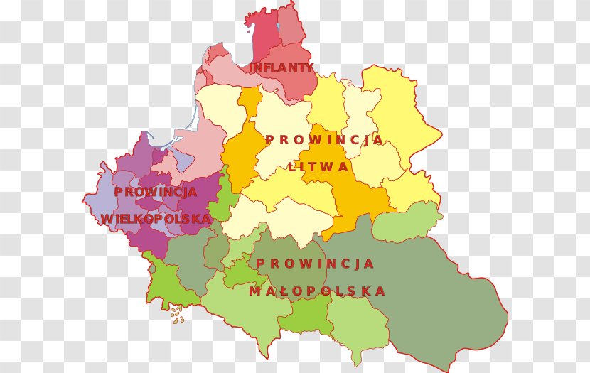 Polish–Lithuanian Commonwealth Poland Duchy Of Livonia Inflanty Voivodeship - Map - Austria Transparent PNG