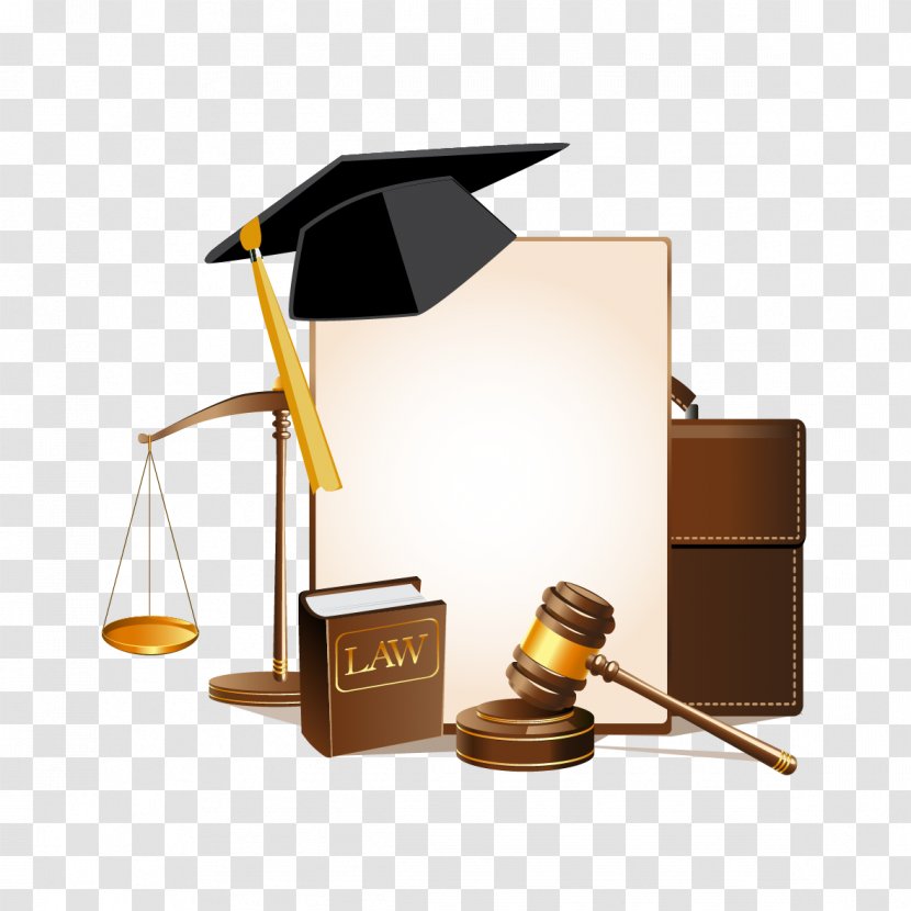 Lawyer Judge Law Firm - Vector Dr. Cap And Books Transparent PNG
