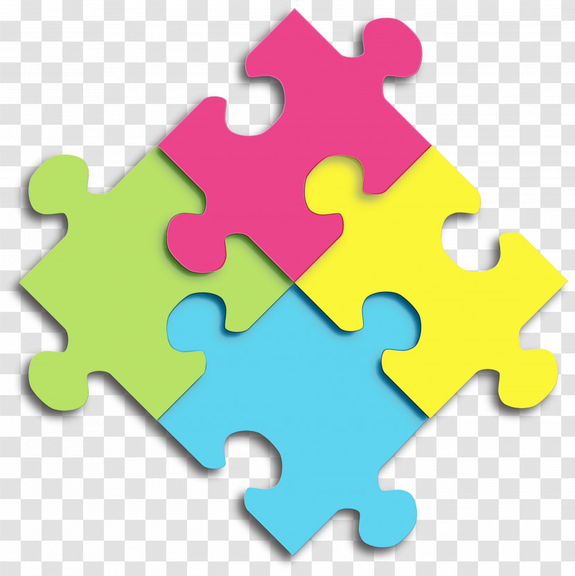 Jigsaw Puzzle Yellow Puzzle Transparent PNG