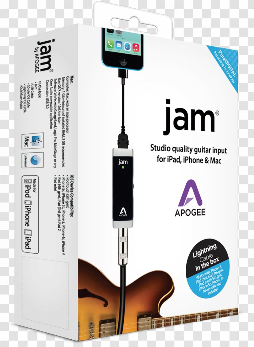 IPad 2 Apogee Jam 96K Electronics Lightning Interface Transparent PNG