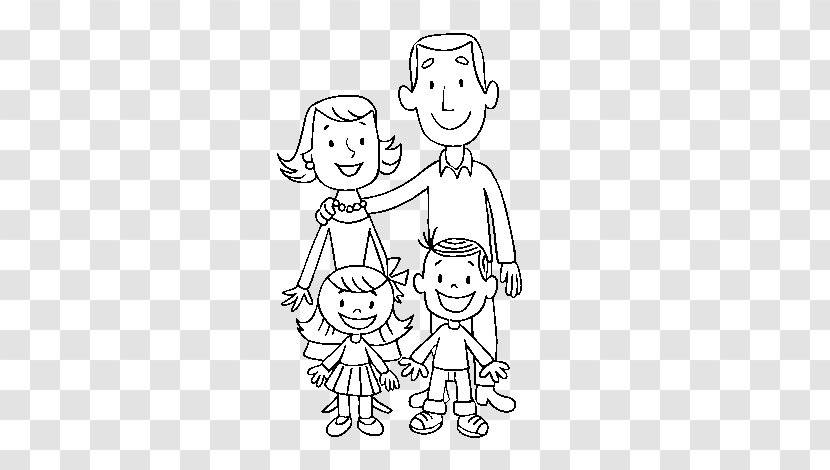 Extended Family Drawing Coloring Book Image - Flower - My Members Transparent PNG
