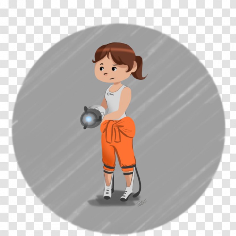 Thumb Human Behavior Cartoon Football - Boy - Chell Portal Transparent PNG