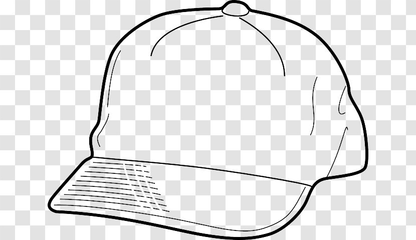 Baseball Cap Hat Clip Art - Monochrome Transparent PNG
