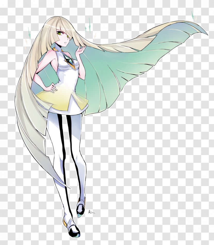 Pokémon Sun And Moon Ultra Lusamine Gold Silver - Watercolor - Mallow Transparent PNG