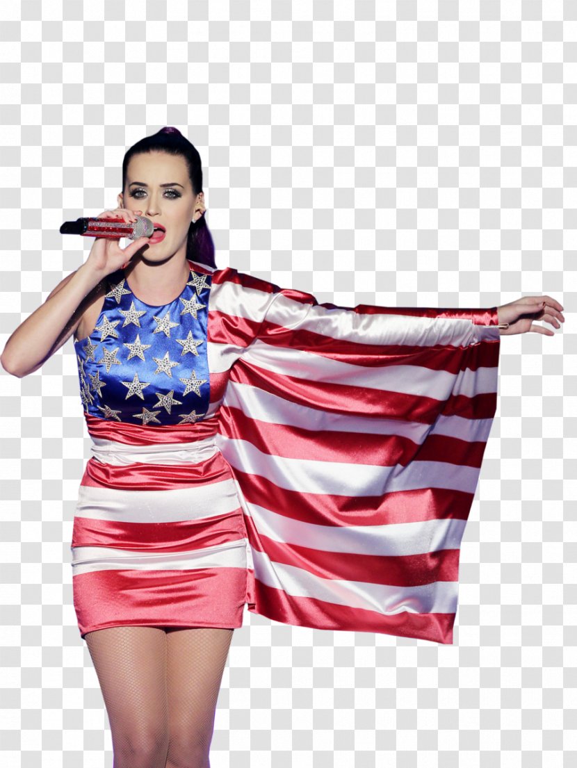 Katy Perry Flag Of The United States American Idol Dress - Flower Transparent PNG