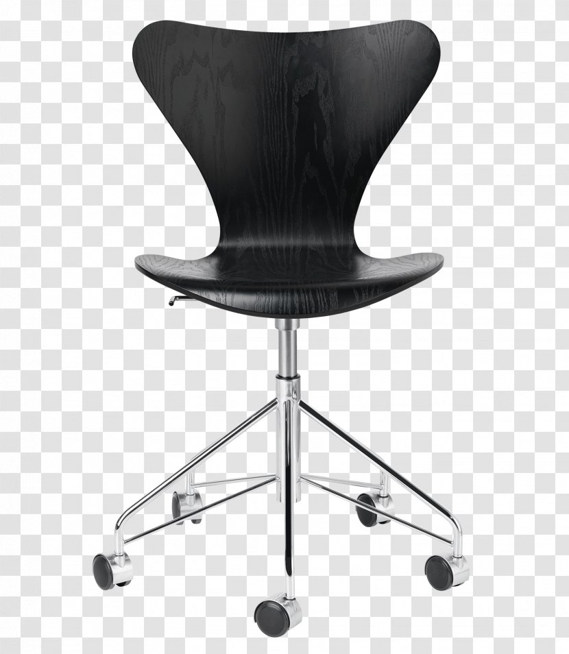 Model 3107 Chair Office & Desk Chairs Fritz Hansen Transparent PNG