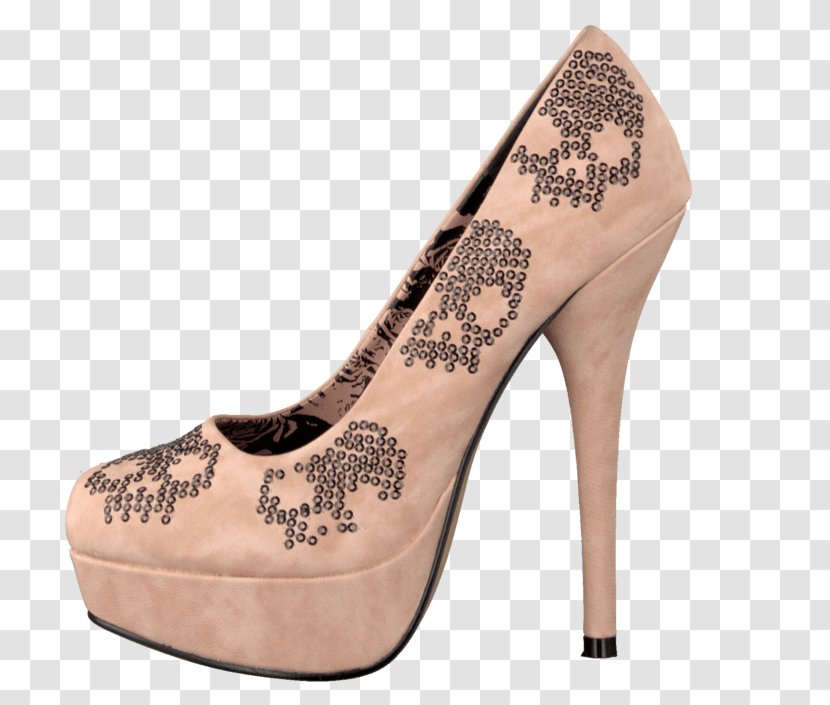 High-heeled Shoe Court Stiletto Heel Fashion - Beige - Platform Shoes Transparent PNG