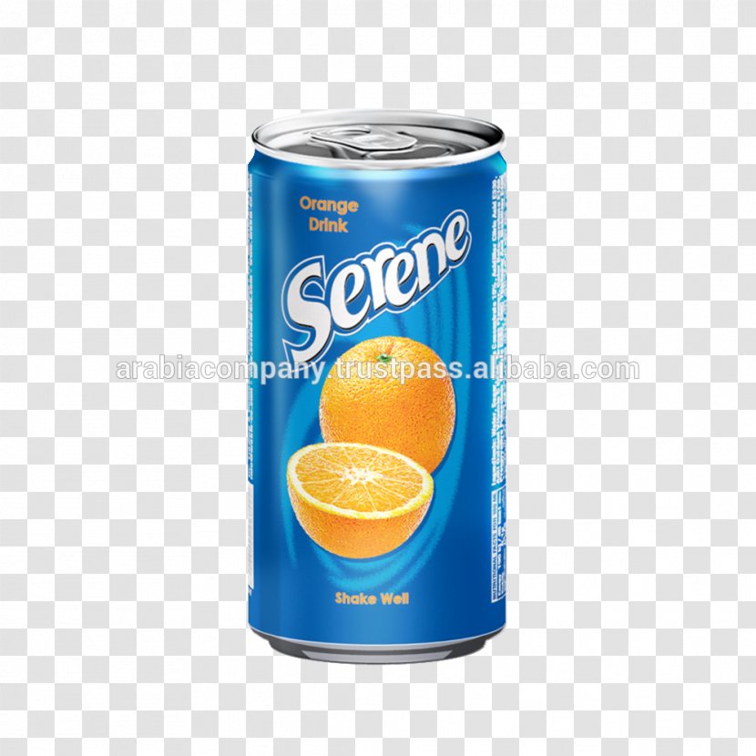 Orange Juice Fizzy Drinks Smoothie Drink - Beverage Can Transparent PNG