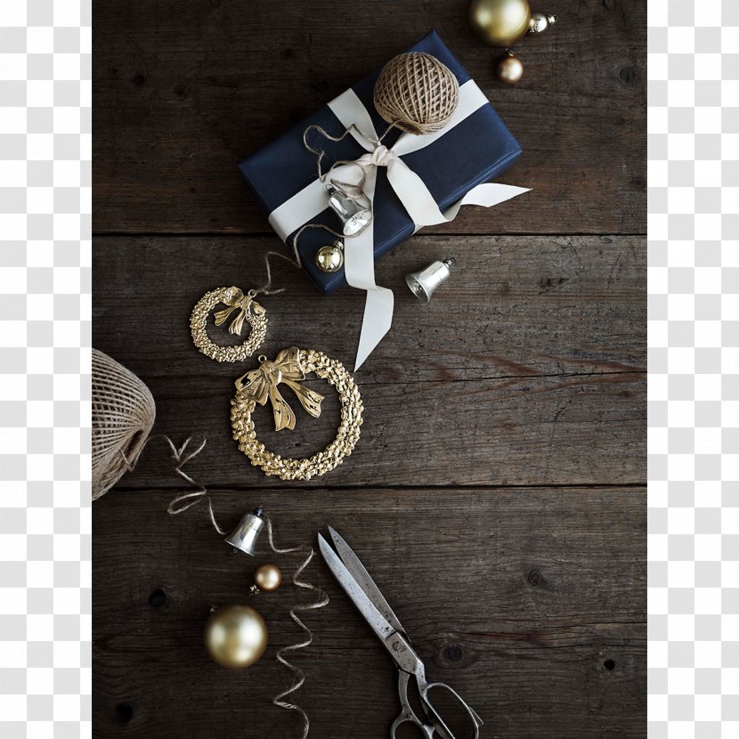 Christmas Julekrans Wreath Gold Kerstkrans - Julepynt Transparent PNG