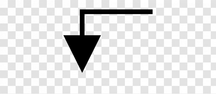 Arrow Wikimedia Commons Share-alike License - Black - Down Transparent PNG