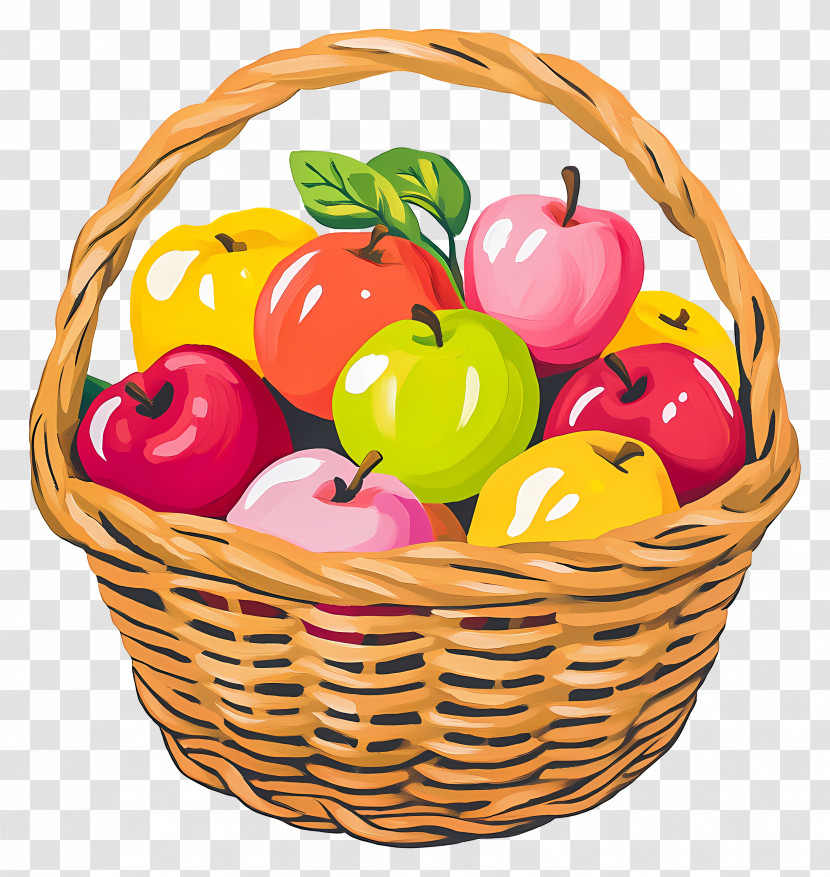 Apple Basket - Basket Full Of Apples Transparent PNG